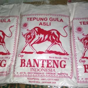 Gula Tepung cap Banteng 1/2 kg (Sak) 
