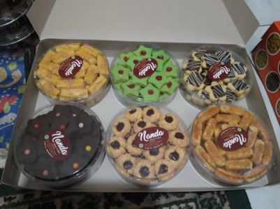 Paket Kue Nanda Cookies 6 toples
