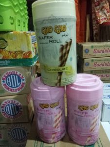 Cho cho wafer roll 260gr tabung