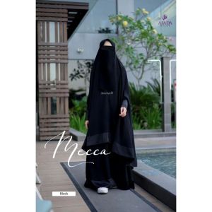 Afada Hijab One Set Khimar Rok Black S