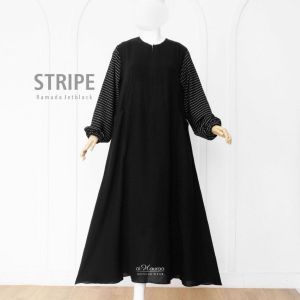 Al Hauraa Gamis Stripe Jetblack XL 
