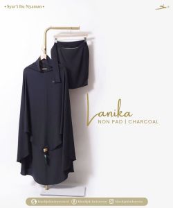 Khimar KD Lanika Non Pet Charcoal