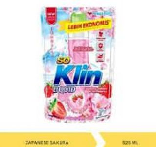 SOKLIN LIQUID JAPANESE SAKURA STRWBRY 525ML