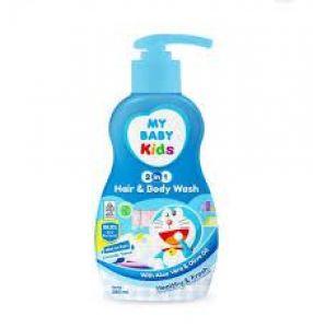 MU BABY HAIR BODY WASH BIRU 280ML