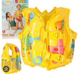 Intex 59661 tropical Buddies Swim Vest Kids Inflatable Swimming Pool Vest