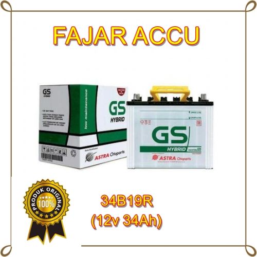 GS HYBRID 34B19R 12V 34 AMPER