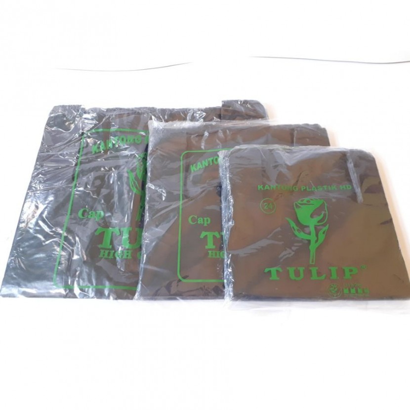kresek Tulip 40 (Pack) hitam