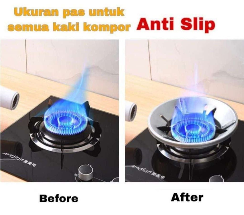tatakan kompor anti angin