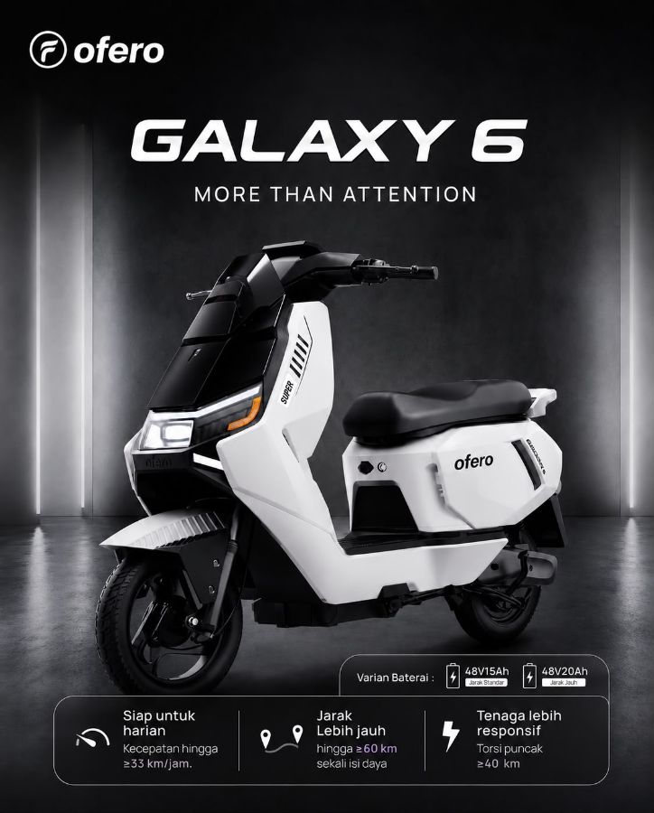 OFERO GALAXY 6 Sepeda Listrik