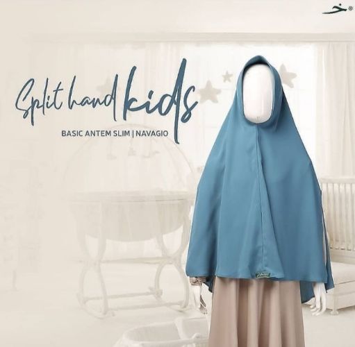 Khadijah BAS Kids Split Hand L Naviago