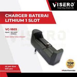 CHARGER BATERAI LITHIUM VISERO 1 SLOT (VC-1803)