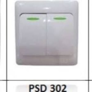 SAKLAR DOUBLE 2G IB PIOLINE PUTIH PSD302