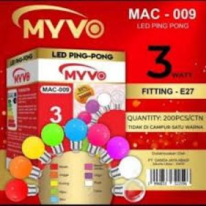 LAMPU LED PINGPONG MYVO 3W