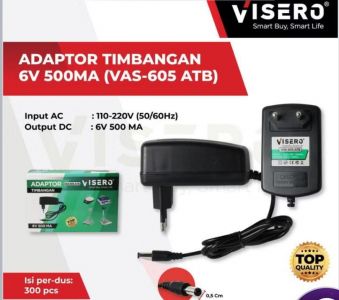 ADAPTOR TIMBANGAN  6V-500 MA VISERO (VAS-605-ATB)