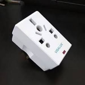 FLUG COMBINATION 13A VISALUX PUTIH 3PIN VKA7196L