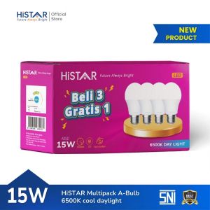 A70D 15W 6500K 4PK OL 170-240V HISTAR