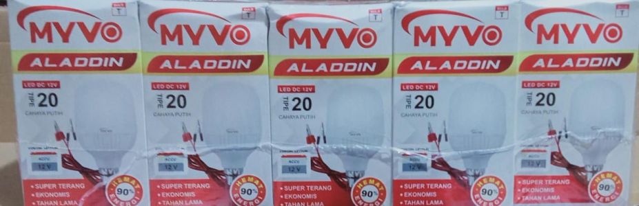 LAMPU LED AKI 12V JEPIT MYVO ALADDIN 