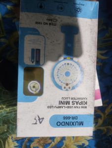 MUXINDO KIPAS MINI FAN USB+LAMPU LED DR-666