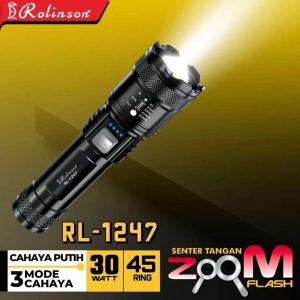 Senter Tangan Zoom Rolinson 30 Watt Baterai 1200mAh RL-1247