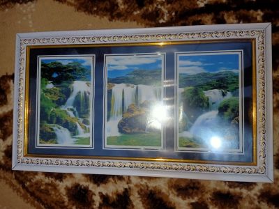 PIGURA 4RX3 PUTIH MOTIF EMAS