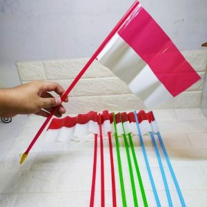 BENDERA PLASTIK GENGGAM