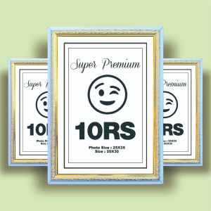 PIGURA 10RS PUTIH UKIR EMAS