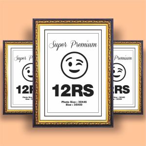 PIGURA 12RS HITAM UKIR EMAS