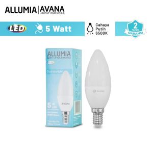 LAMPU CANDLE ALLUMIA AVANA 5W PUTIH E14 MILKY COVER