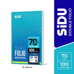 FOLIO BERGARIS SIDU 70GSM ISI 100LBR