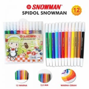 SPIDOL SNOWMAN 12 WARNA