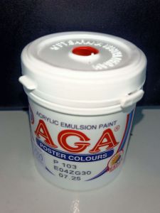 CAT AGA POSTER 100 CC P 103 MERAH