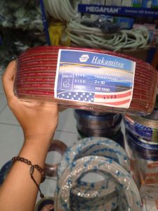 Kabel Transparan 2x50 100 Yard Hakamitsu
