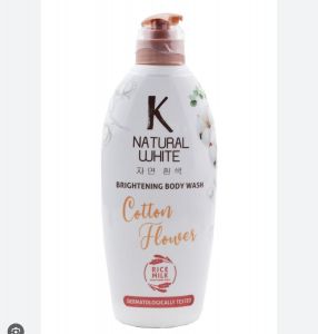 K natural white body wash