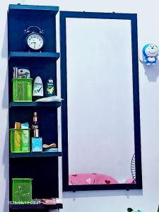 CERMIN 30X75 HITAM  MINIMALIS