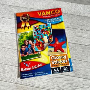 KERTAS STIKER FOTO VANCO A4 135G