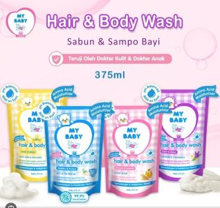 my baby hair&body wash 375ml Refill 