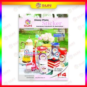 GLOSSY PHOTO STICKER SUN F4 140G