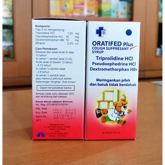 Oratyfed plus merah syrup 