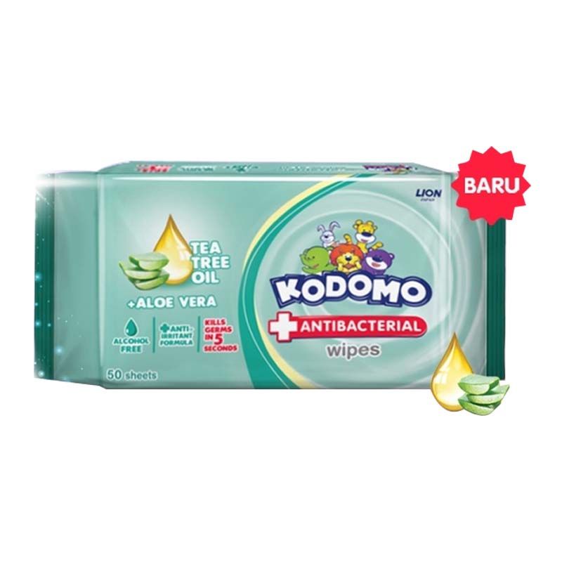 Kodomo Tissu basah hijau