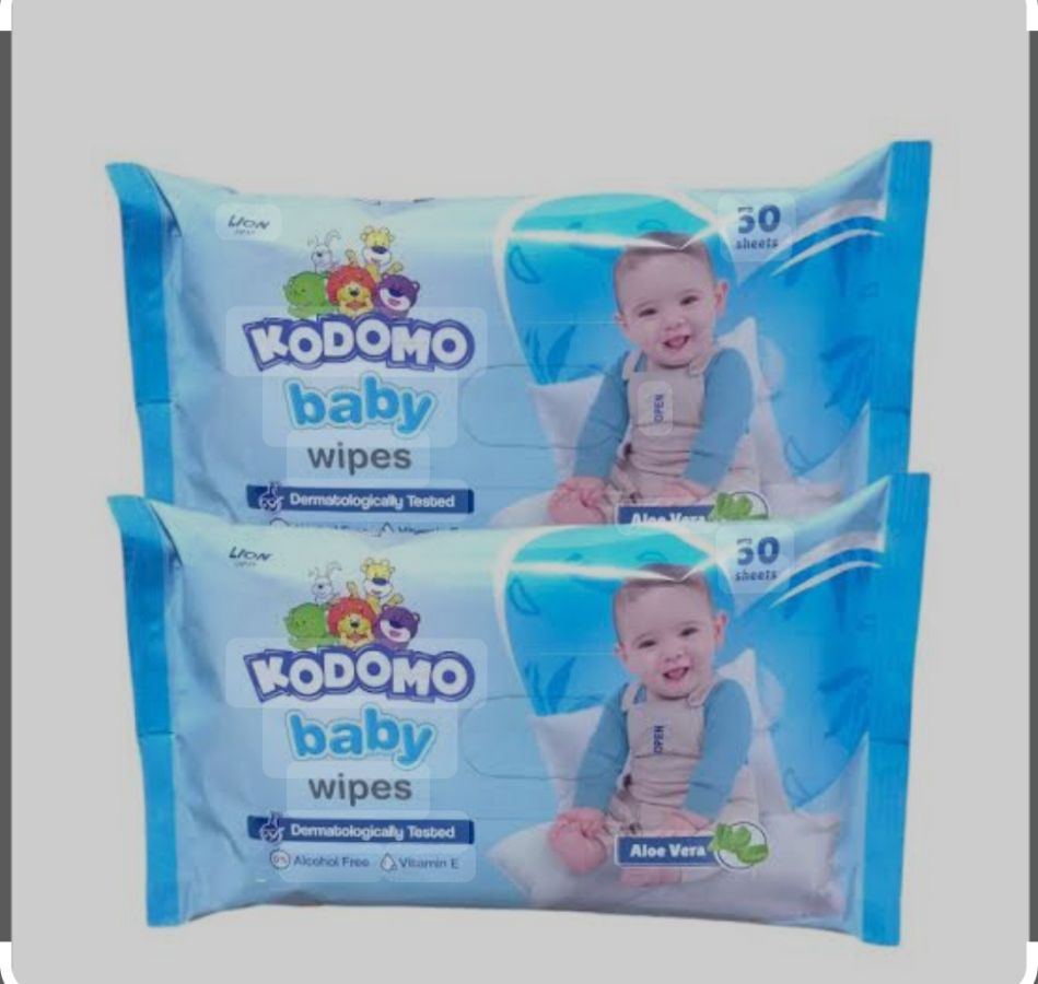 kodomo tisu basah biru