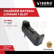 CHARGER BATERAI LITHIUM VISERO 1 SLOT (VC-1803)