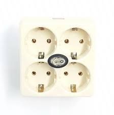 STOP KONTAK LOYAL 4 IN 1 (LY-906SK) KREM SAKLAR 