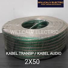 KABEL TRANSPARANT AUDIO METALIC (2X50)
