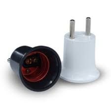 FITTING COLOK E27 W/2PIN PLUG PIOLINE PFK287 HITAM