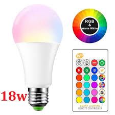 LAMPU LED WARNA RGB E27 18W+REMOTE (GSE) 223
