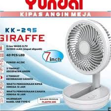 KIPAS MEJA PORTABLE YUNDAI 7 INCH (KK-295 GIRAFFE)