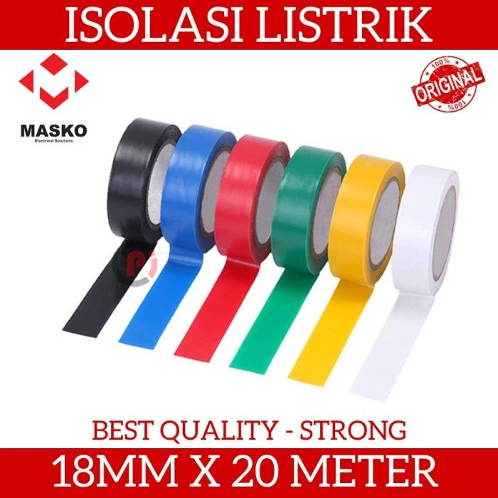 MS ISOLASI MASKO TAPE PVC 18M X 20M