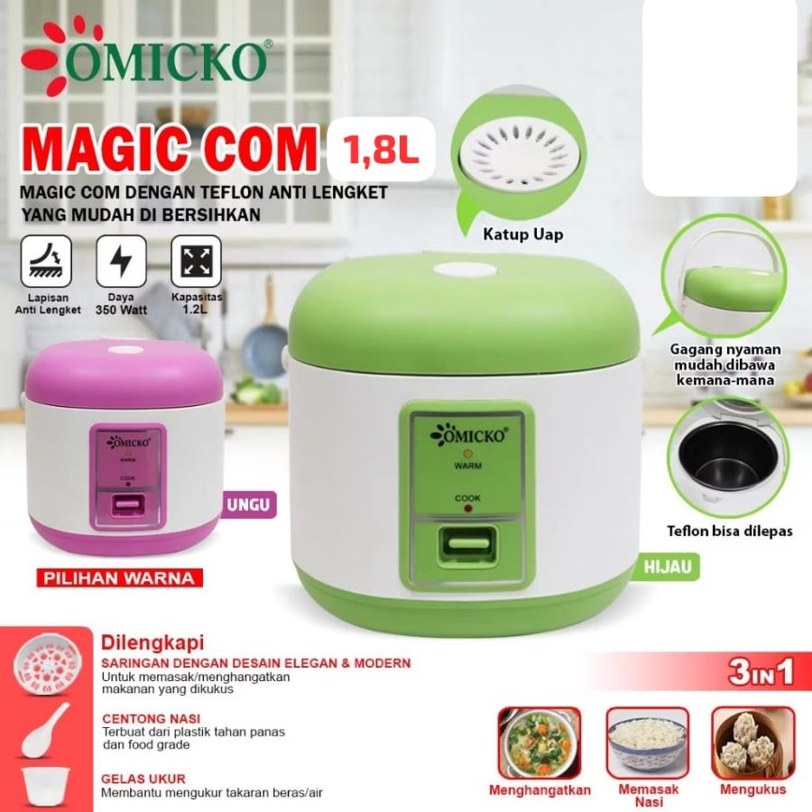 MAGIC COM OMICKO 1,8L PLATINUM (MC-108 PLATINUM)