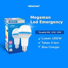 Emergency Bulb 6500K 170-240V MEGAMAN