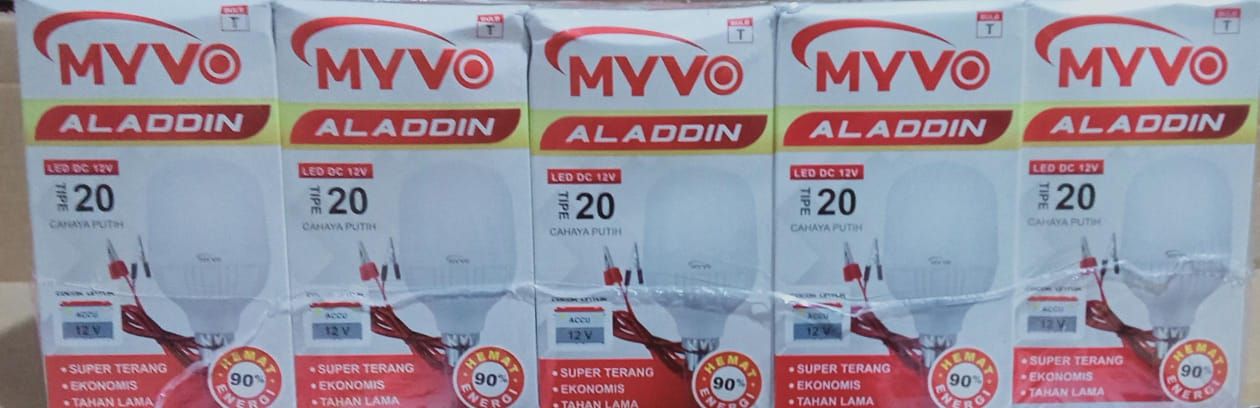 LAMPU LED AKI 12V JEPIT MYVO ALADDIN 